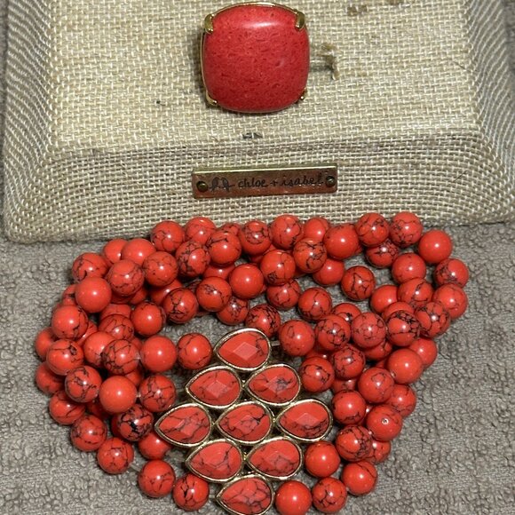 Vintage Red Coral Ring - Picture 6 of 6